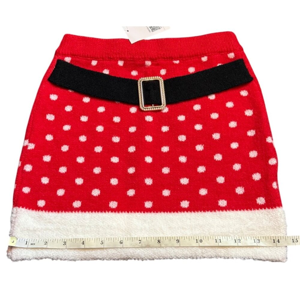 Set of 2 Holiday Knit Mini Skirt Ugly Christmas Sweater Skirts Forever 21 XS - Picture 4 of 10